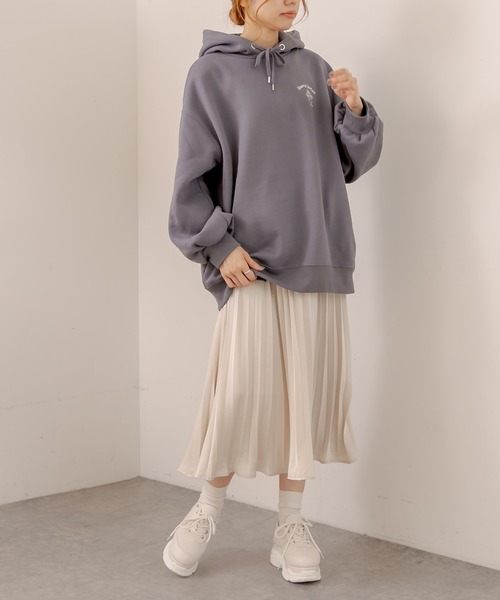 OLIVE des OLIVE(オリーブデオリーブ)の「オトナきれいプリーツスカート(スカート・レディース・ベージュ/サックスブルー/ブルー/アイボリー/ラベンダー・FREE)」の12枚目の写真