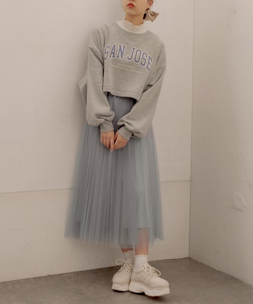 OLIVE des OLIVE(オリーブデオリーブ)の「オトナきれいプリーツスカート(スカート・レディース・ベージュ/サックスブルー/ブルー/アイボリー/ラベンダー・FREE)」の17枚目の写真