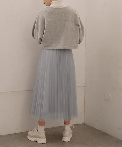 OLIVE des OLIVE(オリーブデオリーブ)の「オトナきれいプリーツスカート(スカート・レディース・ベージュ/サックスブルー/ブルー/アイボリー/ラベンダー・FREE)」の19枚目の写真