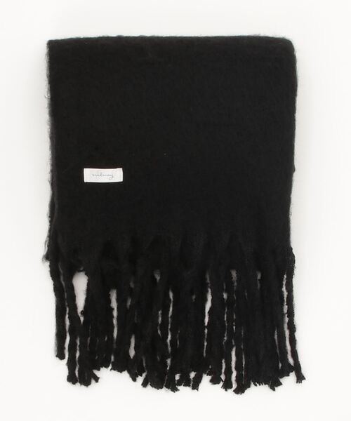 NILWAY（ニルウェイ）の「ボリューミーブークレビッグフリンジマフラー/大判マフラー（マフラー・メンズ・ブラック/グレー/アイボリー/モカ/チャコール・FREE）」の6枚目の写真
