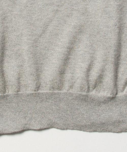 BEAMS BOY（ビームスボーイ）の「○BEAMS BOY / 14ゲージ BB刺繍 Vネック（ニット/セーター・レディース・ホワイト/グレー/レッド/イエロー/ライトブルー/ネイビー・ONE SIZE）」の14枚目の写真