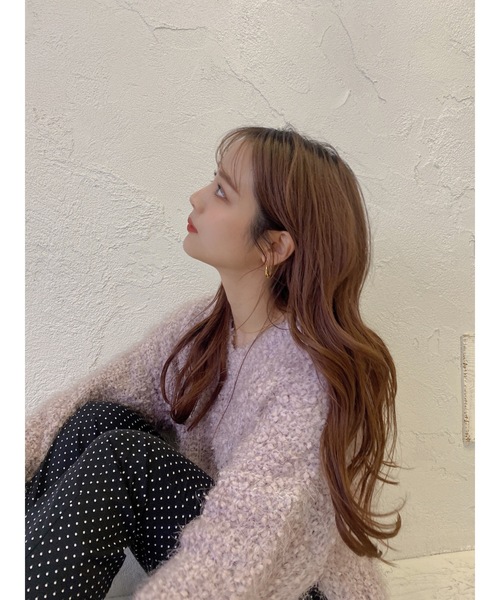 JUMELLE(ジュメロ)の「フェザーヤーンニット(ニット/セーター・レディース・ブラック/パープル・FREE)」の20枚目の写真