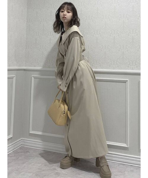 dazzlin（ダズリン）の「ビッグカラーレースアップワンピース