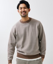 417 EDIFICE | ◆【カットソー+ニットの2点セット】ミラノリブレイヤードクルーニット(ニット/セーター)