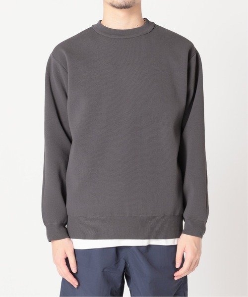 417 EDIFICE（フォーワンセブンエディフィス）の「【カットソー+ニットの2点セット】ミラノリブレイヤードクルーニット（ニット/セーター・メンズ・ホワイト/チャコールグレー/ベージュ系その他/グリーン/ブラック系その他/ネイビー・LARGE/SMALL/MEDIUM）」の16枚目の写真