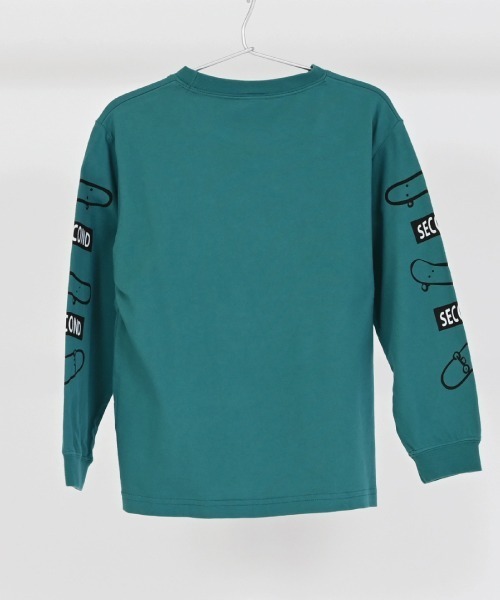 2nd（セカンド）の「ジーンズベーセカンド MOMENT ビックロングＴシャツ（Tシャツ/カットソー・キッズ・サンドベージュ/グリーン/パープル・160cm/130cm/140cm/150cm/120cm）」の6枚目の写真