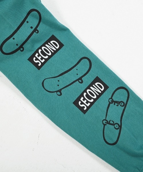 2nd（セカンド）の「ジーンズベーセカンド MOMENT ビックロングＴシャツ（Tシャツ/カットソー・キッズ・サンドベージュ/グリーン/パープル・160cm/130cm/140cm/150cm/120cm）」の11枚目の写真