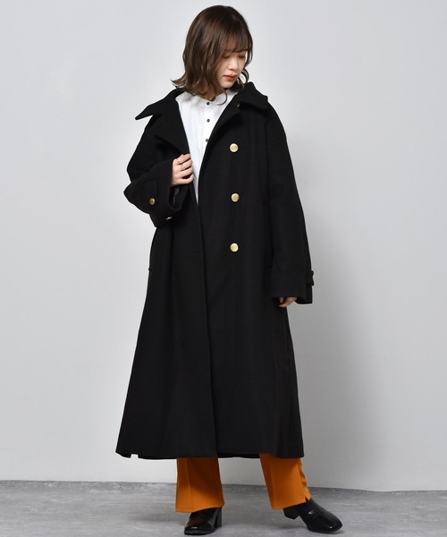 RETRO GIRL（レトロガール）の「2way襟ロングコート（ステン