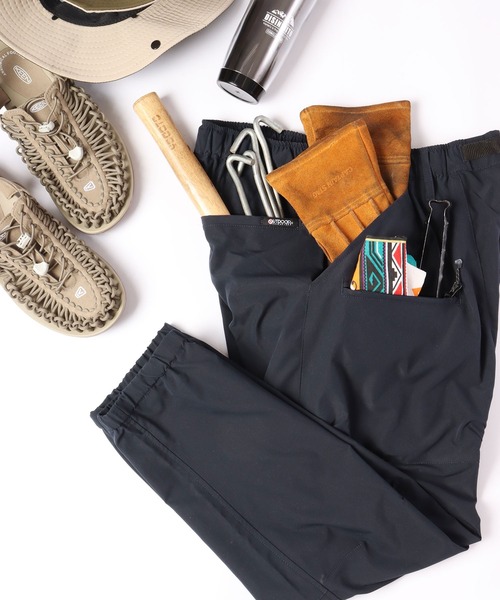 OUTDOOR PRODUCTS APPAREL(アウトドアプロダクツアパレル)の「OUTDOOR はっ水 ストレッチ ワーク クライミング ギア キャンプ カーゴ ジョガーパンツ(カーゴパンツ・メンズ・ブラック/ベージュ/カーキ/モカ/ネイビー・LL/M/L)」の5枚目の写真