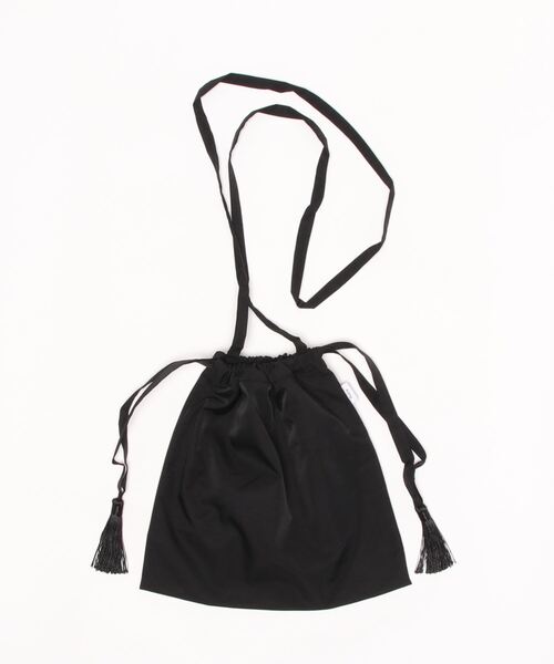 salle de bal（サルデバル）の「ihana / イハナ リバーシブル 巾着 ショルダー バッグ 1162005G BUR（ショルダーバッグ・レディース・ベージュ/ネイビー/グレー/ナチュラル/ブルー系その他/チャコール・FREE）」の3枚目の写真