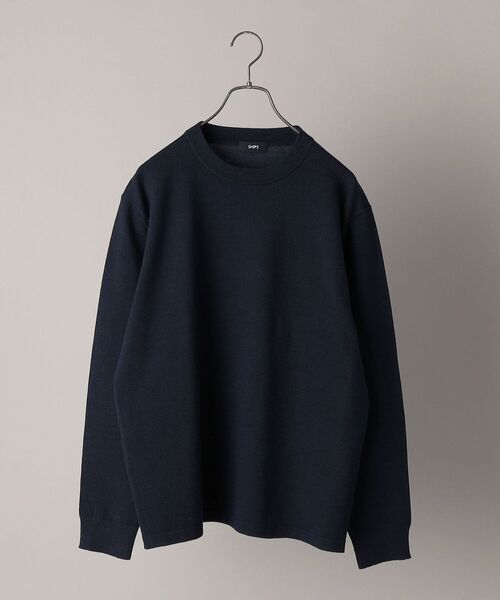 SHIPS(シップス)の「SHIPS:<ウォッシャブル>12ゲージ TECHウール ニット(ニット/セーター・メンズ・ホワイト/ベージュ/ネイビー/グレー・SMALL/MEDIUM/LARGE/X-LARGE)」の4枚目の写真