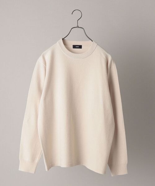 SHIPS(シップス)の「SHIPS:<ウォッシャブル>12ゲージ TECHウール ニット(ニット/セーター・メンズ・ホワイト/ベージュ/ネイビー/グレー・SMALL/MEDIUM/LARGE/X-LARGE)」の9枚目の写真