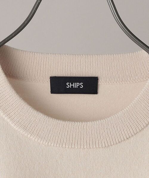SHIPS(シップス)の「SHIPS:<ウォッシャブル>12ゲージ TECHウール ニット(ニット/セーター・メンズ・ホワイト/ベージュ/ネイビー/グレー・SMALL/MEDIUM/LARGE/X-LARGE)」の14枚目の写真