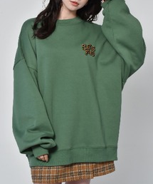 起毛ロゴトレーナー