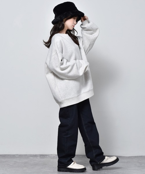 ems excite（エムズエキサイト）の「起毛ロゴトレーナー（スウェット・レディース・ピンク/グリーン/オフホワイト・FREE）」の11枚目の写真