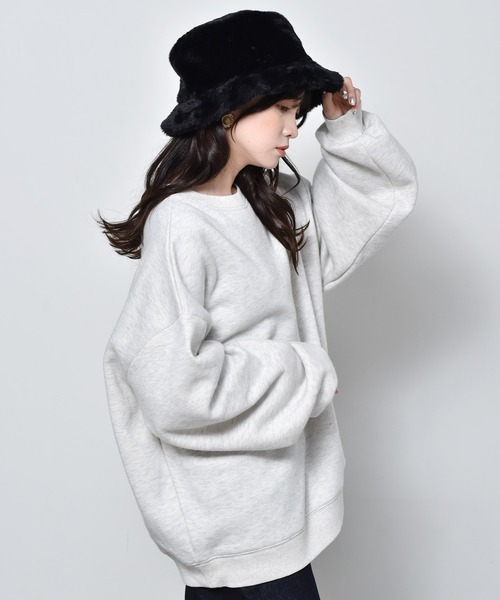 ems excite（エムズエキサイト）の「起毛ロゴトレーナー（スウェット・レディース・ピンク/グリーン/オフホワイト・FREE）」の20枚目の写真