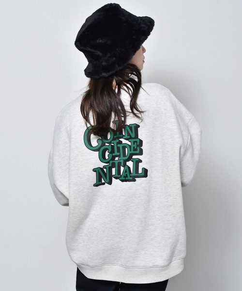 ems excite（エムズエキサイト）の「起毛ロゴトレーナー（スウェット・レディース・ピンク/グリーン/オフホワイト・FREE）」の6枚目の写真