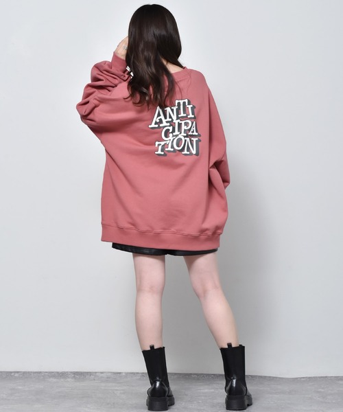 ems excite（エムズエキサイト）の「起毛ロゴトレーナー（スウェット・レディース・ピンク/グリーン/オフホワイト・FREE）」の9枚目の写真