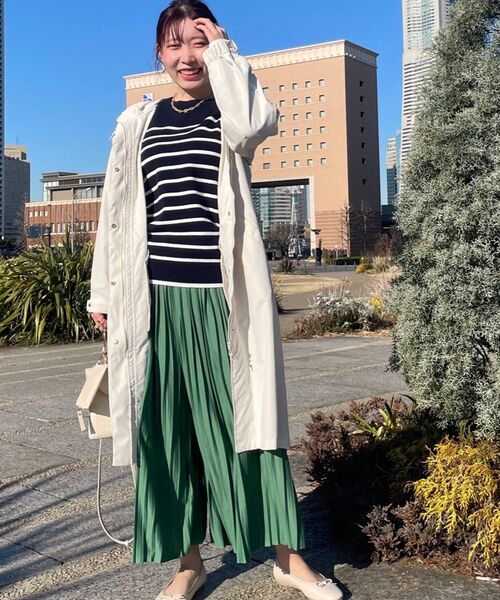 Cutie Blonde（キューティーブロンド）の「◆【楽ちん/体型カバー/低身長〇】すそくるっ！プリーツスカンツ（その他パンツ・レディース・グリーン/カーキ/ベージュ/チャコールグレー・01/04/02/03）」の17枚目の写真