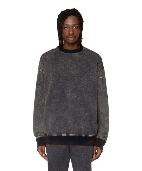 DIESEL（ディーゼル）の「DIESEL SS22 メンズ デニム スウェット サステナブル（スウェット・メンズ・ブラック・SMALL/MEDIUM/X-LARGE/XX-LARGE/LARGE/X-SMALL）」の9枚目の写真