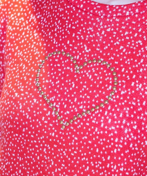 Bonjour Girl(ボンジュールガール)の「【WHYNOTUS】 HEART STUD TOP(Tシャツ/カットソー・レディース・ホワイト/レッド・S/M)」の14枚目の写真
