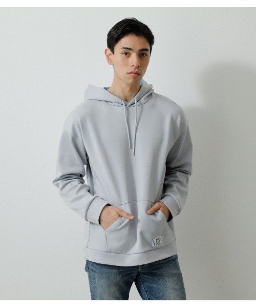 AZUL by moussy(アズールバイマウジー)の「CARDBOARD NEEDLE PULLING PARKA/カードボードニードルプリングパーカー(パーカー・メンズ・ベージュ/ライトグレー/グリーン系その他・SMALL/LARGE/MEDIUM)」の1枚目の写真