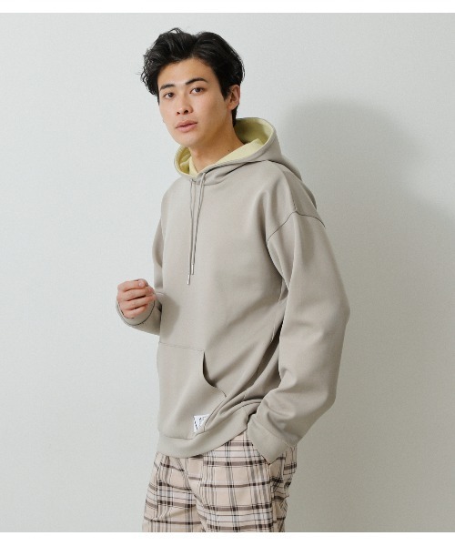 AZUL by moussy(アズールバイマウジー)の「CARDBOARD NEEDLE PULLING PARKA/カードボードニードルプリングパーカー(パーカー・メンズ・ベージュ/ライトグレー/グリーン系その他・SMALL/LARGE/MEDIUM)」の13枚目の写真