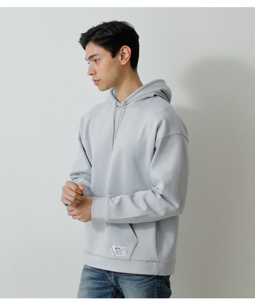 AZUL by moussy(アズールバイマウジー)の「CARDBOARD NEEDLE PULLING PARKA/カードボードニードルプリングパーカー(パーカー・メンズ・ベージュ/ライトグレー/グリーン系その他・SMALL/LARGE/MEDIUM)」の4枚目の写真