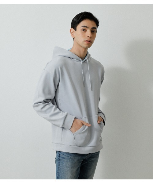 AZUL by moussy(アズールバイマウジー)の「CARDBOARD NEEDLE PULLING PARKA/カードボードニードルプリングパーカー(パーカー・メンズ・ベージュ/ライトグレー/グリーン系その他・SMALL/LARGE/MEDIUM)」の5枚目の写真