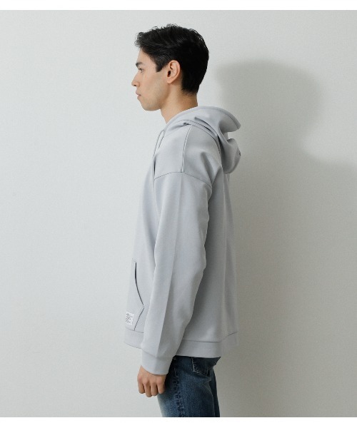 AZUL by moussy(アズールバイマウジー)の「CARDBOARD NEEDLE PULLING PARKA/カードボードニードルプリングパーカー(パーカー・メンズ・ベージュ/ライトグレー/グリーン系その他・SMALL/LARGE/MEDIUM)」の8枚目の写真