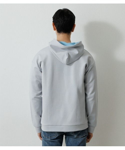 AZUL by moussy(アズールバイマウジー)の「CARDBOARD NEEDLE PULLING PARKA/カードボードニードルプリングパーカー(パーカー・メンズ・ベージュ/ライトグレー/グリーン系その他・SMALL/LARGE/MEDIUM)」の9枚目の写真