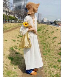 Ungrid | ギャザーデザインワンピース ( ボリュームスリーブ )(ワンピース)