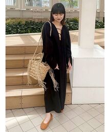 Ungrid | ギャザーデザインワンピース ( ボリュームスリーブ )(ワンピース)