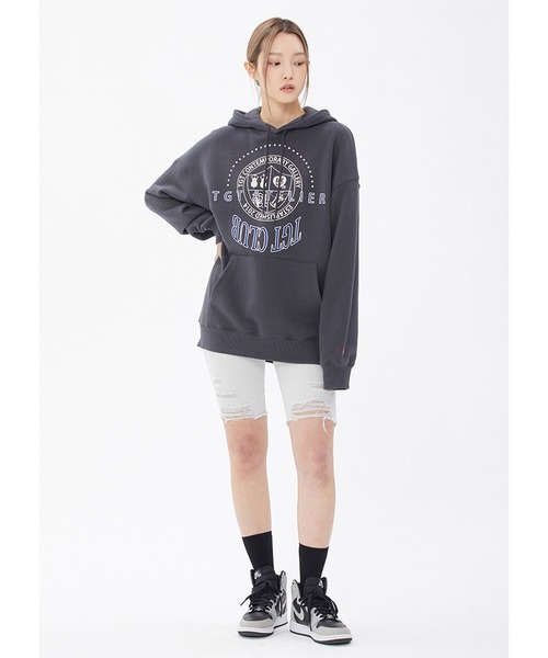 パーカー A'GEM/9 × .kom「TARGETTO/ターゲット」ATELIER HOODIE/アトリエ カレッジデザイン プルオーバーパーカー A'GEM/9 × .kom『TARGETTO/ターゲット』ATELIER HOODIE/アトリエ