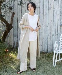 CRAFT STANDARD BOUTIQUE | 裾スリットロングニットカーディガン　＊(カーディガン/ボレロ)
