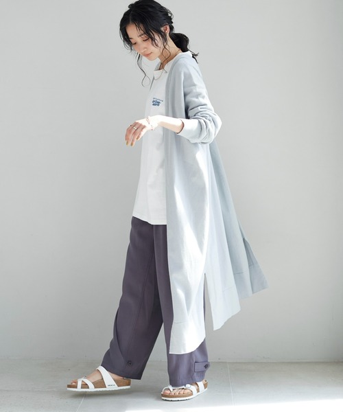 CRAFT STANDARD BOUTIQUE カーディガン 裾スリットロングニット