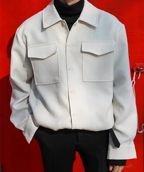 ASCLO(エジュクロ)の「ASCLO ASCLO Square Shirt(シャツ/ブラウス・メンズ・アイボリー・FREE)」の1枚目の写真