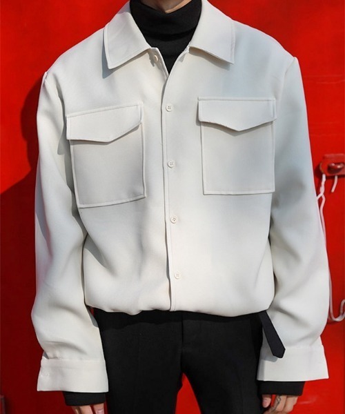 ASCLO(エジュクロ)の「ASCLO ASCLO Square Shirt(シャツ/ブラウス・メンズ・アイボリー・FREE)」の2枚目の写真