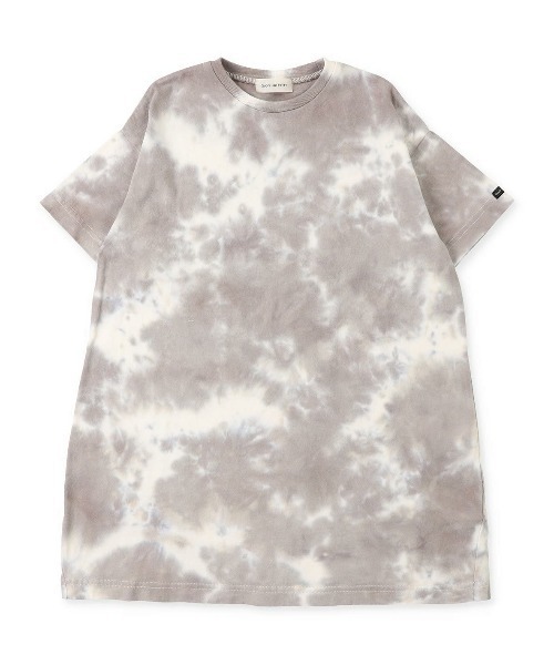 quoti use fith(クゥオティ ユース フィス)の「マーブル天竺 5分袖 BIG ひざ下丈ワンピース(ワンピース・キッズ・ベージュ/グレー/ブルー・90/100/110/80/120/130)」の15枚目の写真