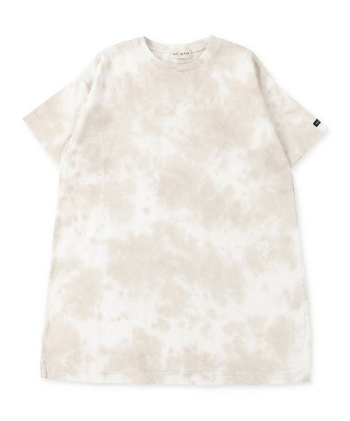 quoti use fith(クゥオティ ユース フィス)の「マーブル天竺 5分袖 BIG ひざ下丈ワンピース(ワンピース・キッズ・ベージュ/グレー/ブルー・90/100/110/80/120/130)」の16枚目の写真