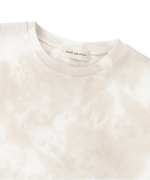 quoti use fith(クゥオティ ユース フィス)の「マーブル天竺 5分袖 BIG ひざ下丈ワンピース(ワンピース・キッズ・ベージュ/グレー/ブルー・90/100/110/80/120/130)」の19枚目の写真