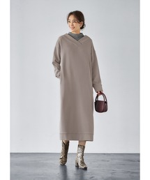 STYLE DELI | 重ねVネック鹿の子調ワンピース(ワンピース)