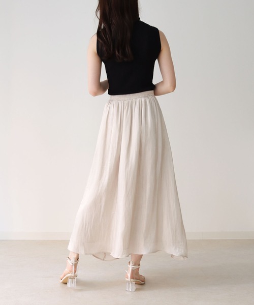 HER CLOSET（ハークローゼット）の「【twenty three】シャーリングプチハイネックリブニットノースリーブトップス（ニット/セーター・レディース・ブラック/グリーン/アイボリー/モカ・FREE）」の18枚目の写真