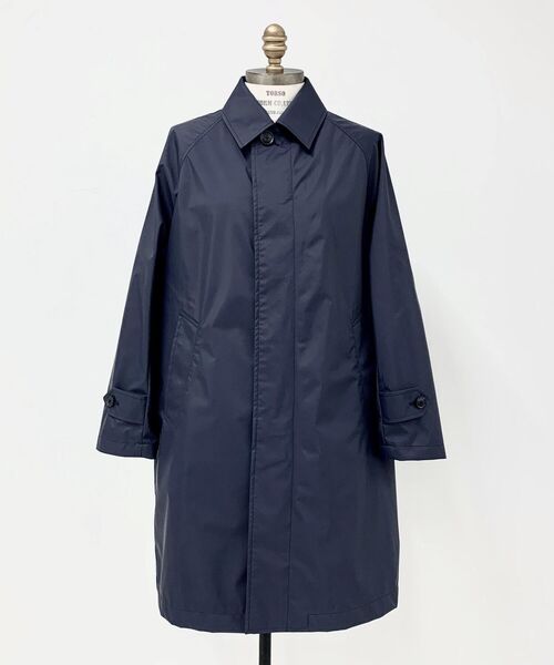 NOLLEY'S goodman（ノーリーズグッドマン）の「3レイヤーナイロン ステンカラーコート(※透湿防水素材ブリザテック使用)（ステンカラーコート・メンズ・ベージュ/ネイビー/オリーブ・MEDIUM/LARGE/SMALL）」の12枚目の写真