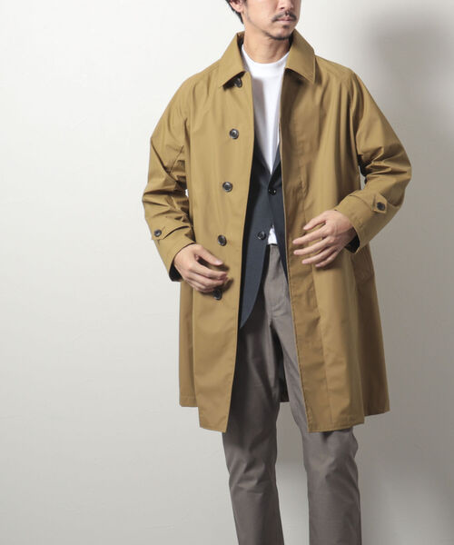 NOLLEY'S goodman（ノーリーズグッドマン）の「3レイヤーナイロン ステンカラーコート(※透湿防水素材ブリザテック使用)（ステンカラーコート・メンズ・ベージュ/ネイビー/オリーブ・MEDIUM/LARGE/SMALL）」の15枚目の写真