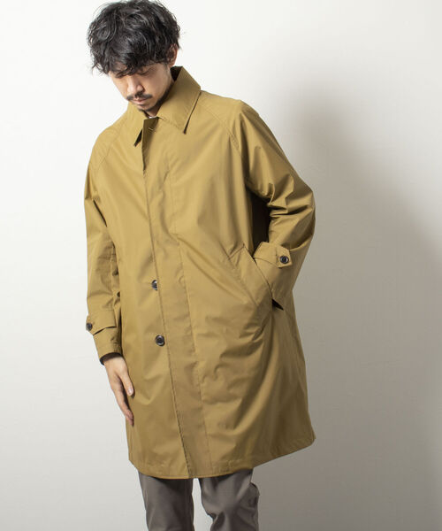 NOLLEY'S goodman（ノーリーズグッドマン）の「3レイヤーナイロン ステンカラーコート(※透湿防水素材ブリザテック使用)（ステンカラーコート・メンズ・ベージュ/ネイビー/オリーブ・MEDIUM/LARGE/SMALL）」の17枚目の写真