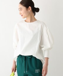OPAQUE.CLIP | 【OC】オーガニックコットンタイプライター ボリュームスリーブブラウス(シャツ/ブラウス)