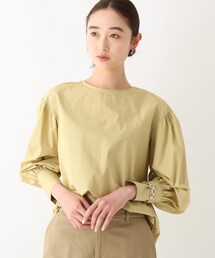 OPAQUE.CLIP | 【OC】オーガニックコットンタイプライター ボリュームスリーブブラウス(シャツ/ブラウス)