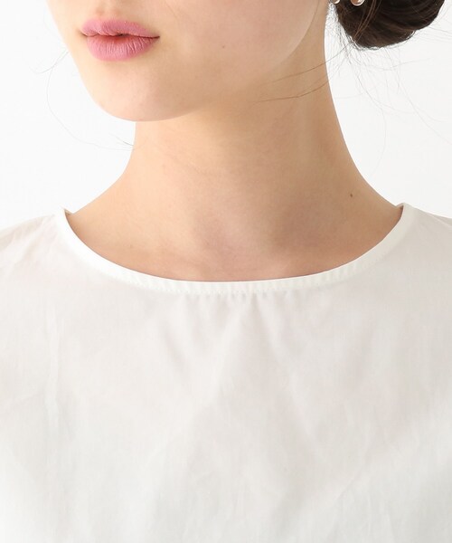 OPAQUE.CLIP(オペークドットクリップ)の「◆【OC】オーガニックコットンタイプライター ボリュームスリーブブラウス(シャツ/ブラウス・レディース・ホワイト系/ブラック/ライトブルー/ベージュ系その他2・36/38/40)」の8枚目の写真