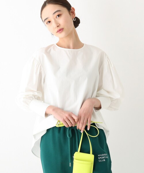 OPAQUE.CLIP(オペークドットクリップ)の「◆【OC】オーガニックコットンタイプライター ボリュームスリーブブラウス(シャツ/ブラウス・レディース・ホワイト系/ブラック/ライトブルー/ベージュ系その他2・36/38/40)」の16枚目の写真